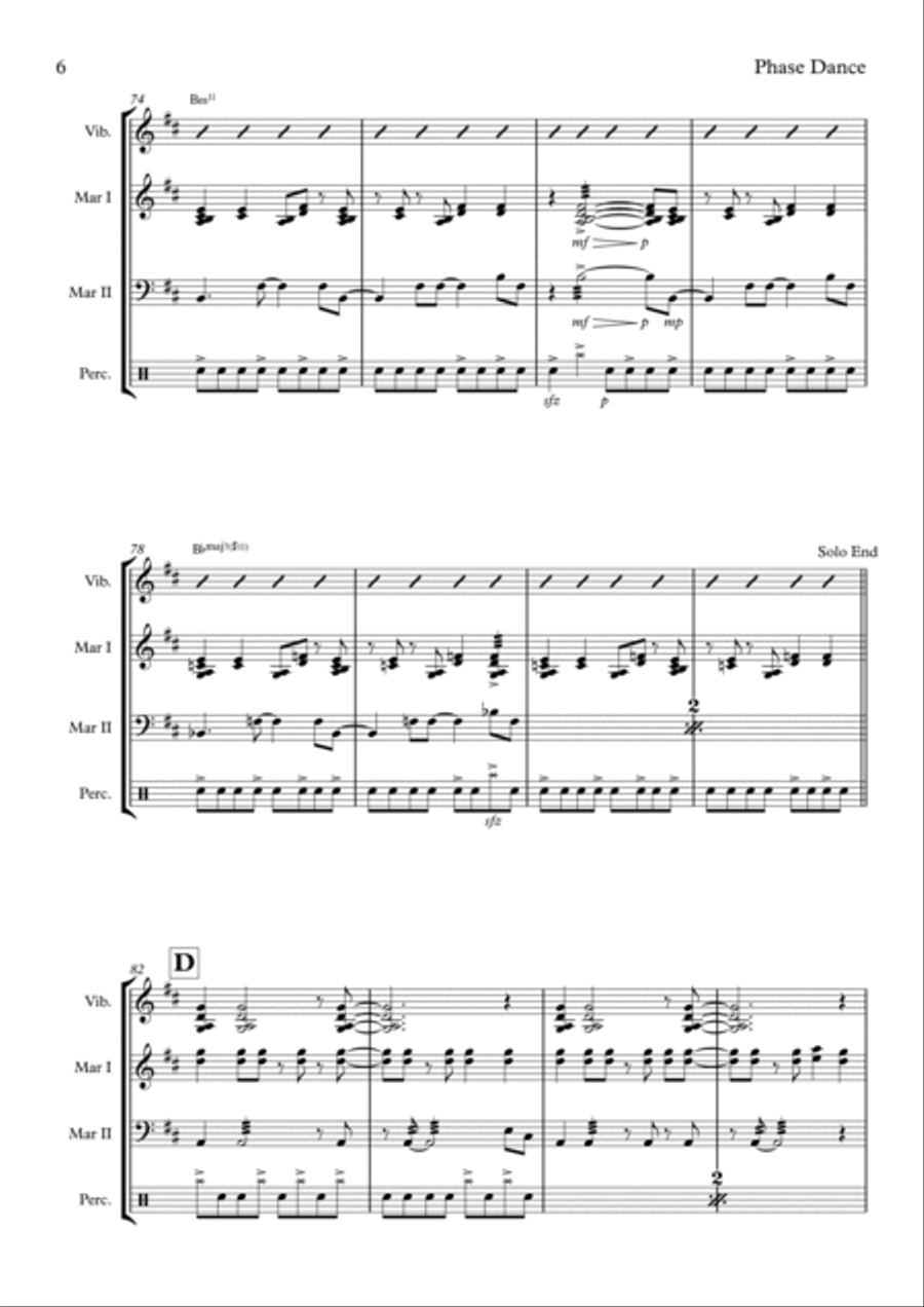 Phase Dance Percussion Ensemble scores gallery preview page 6