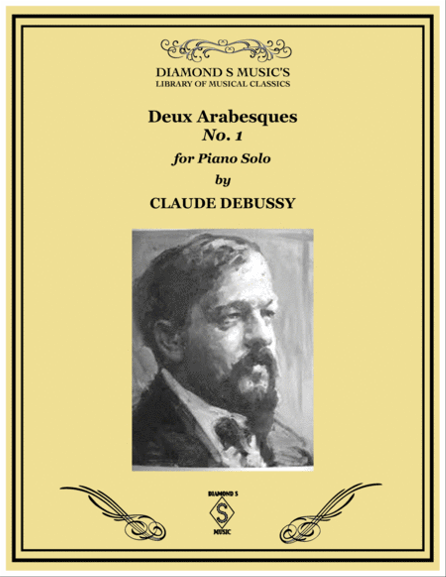 ARABESQUE No.1 in E Major (from Deux Arabesques) by CLAUDE DEBUSSY for PIANO SOLO Piano Solo scores gallery preview page 1