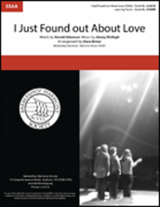 Book cover for I Just Found out About Love