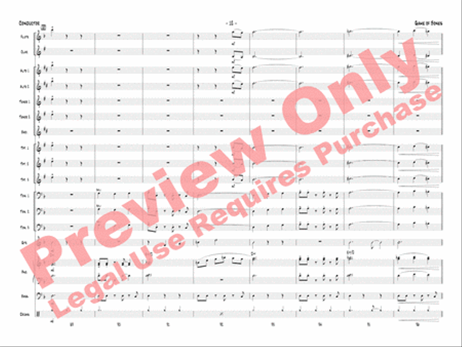Game of Bones Game of Bones Jazz Ensemble scores gallery preview page 15