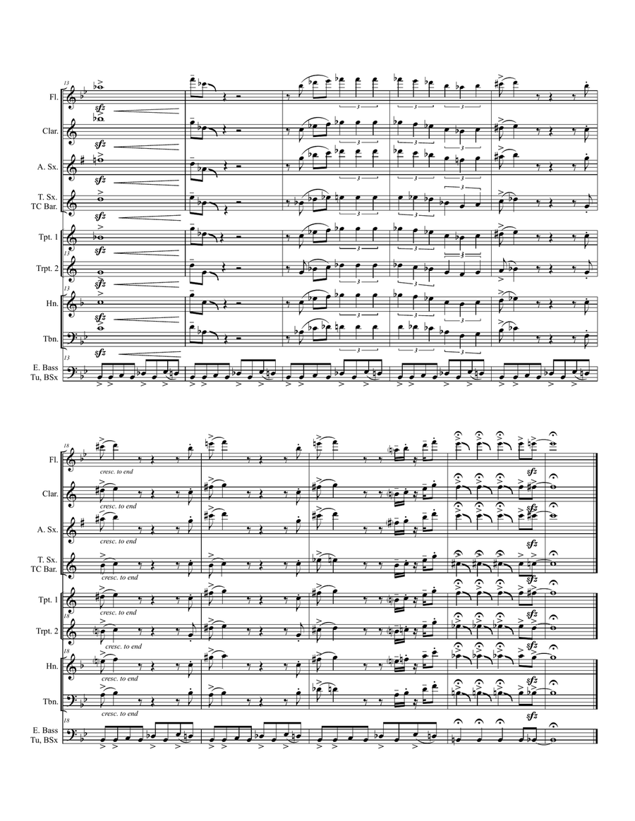 Peter Gunn Jazz Ensemble scores gallery preview page 2
