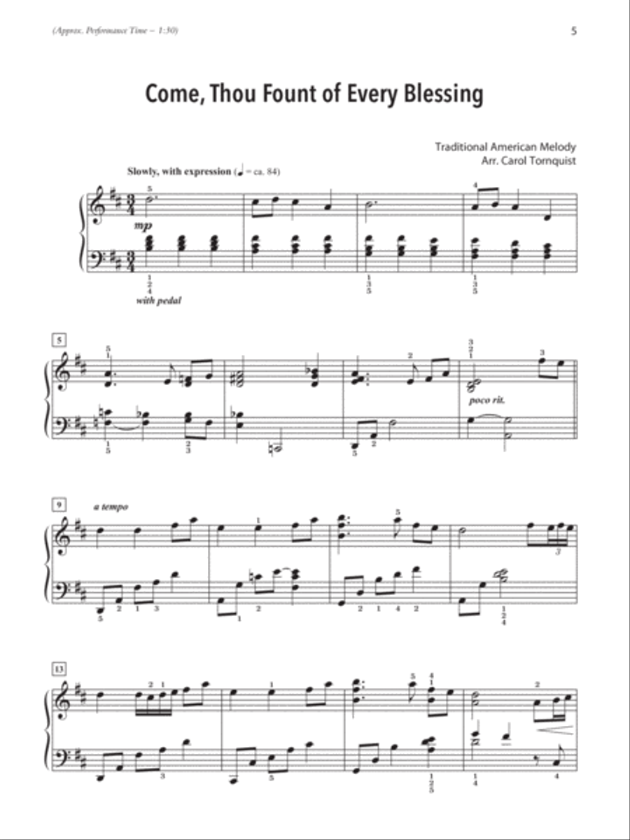Offertories for Worship: Hymns: Piano Arrangements for Offerings or Other Occasions Piano Solo scores gallery preview page 5