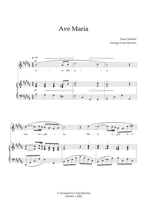 Book cover for Ave Maria - Schubert B Major