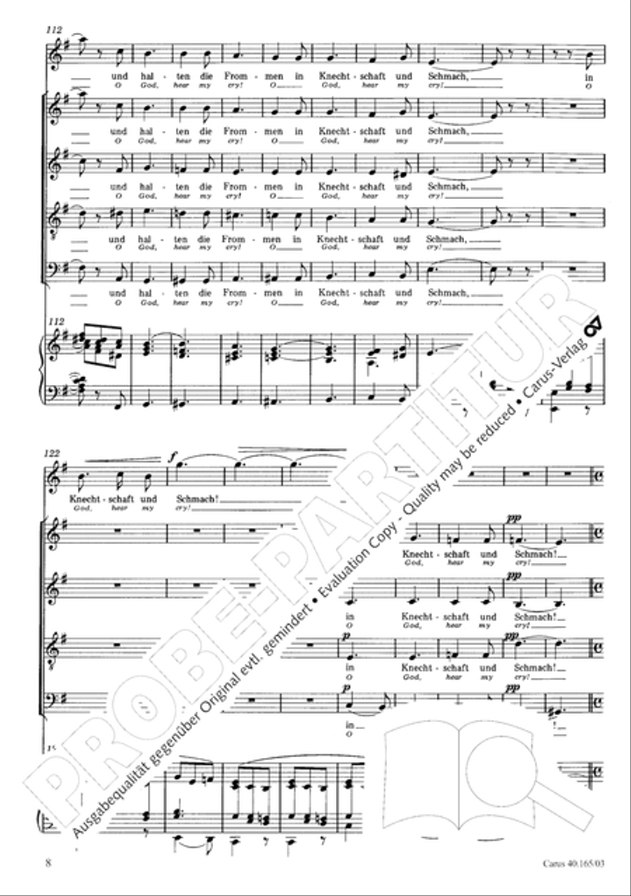 Hor mein Bitten (2 Fassungen) Organ scores gallery preview page 13