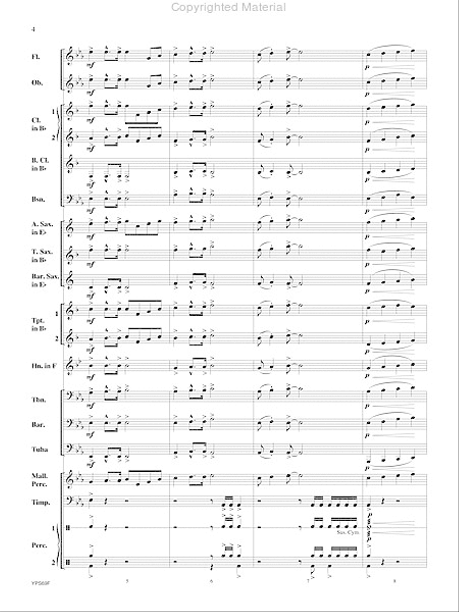 Will Drum for Food Will Drum for Food Concert Band scores gallery preview page 5