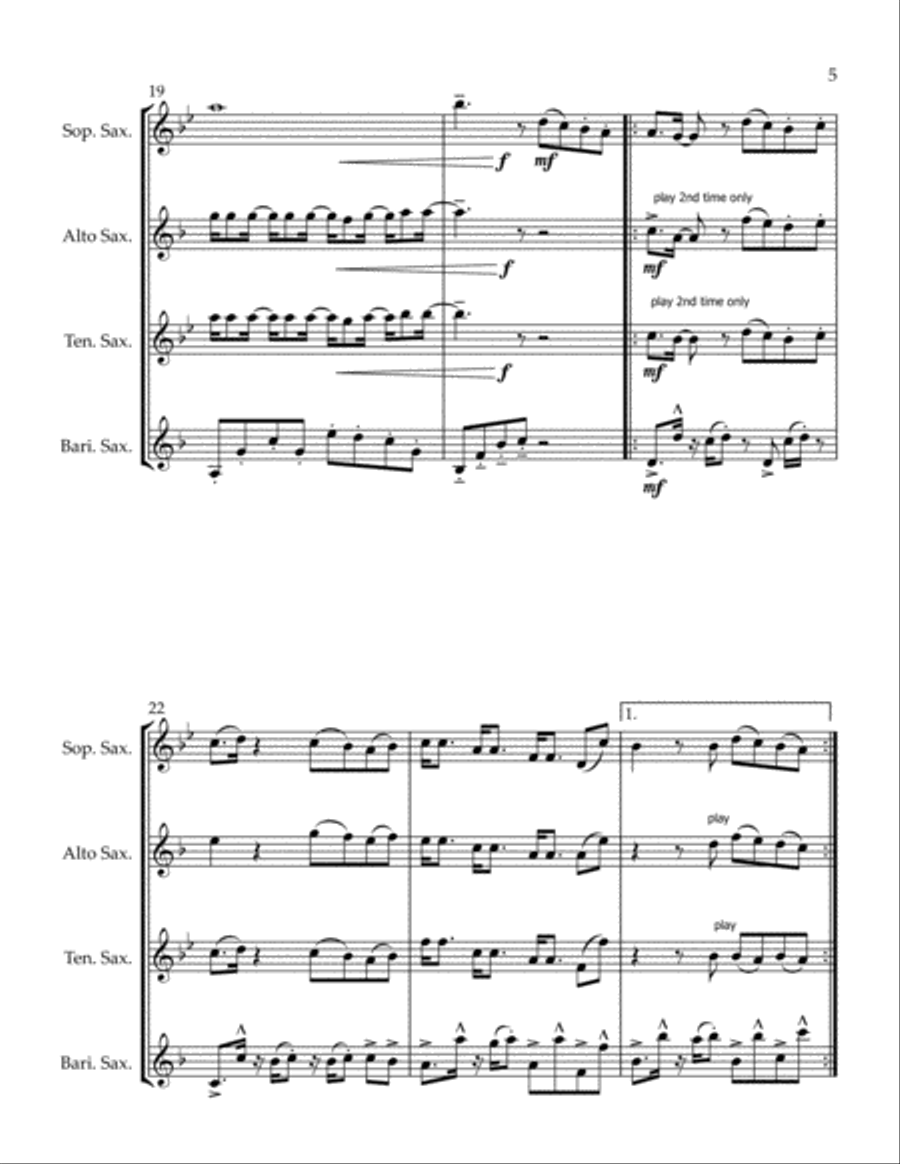 Attention Attention Woodwind Quartet scores gallery preview page 5