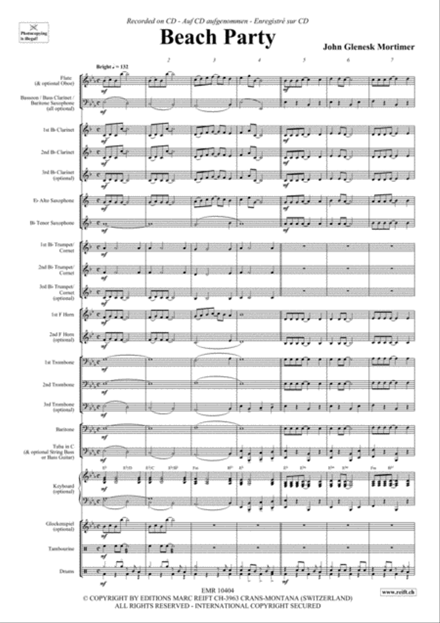 Beach Party Concert Band scores gallery preview page 4