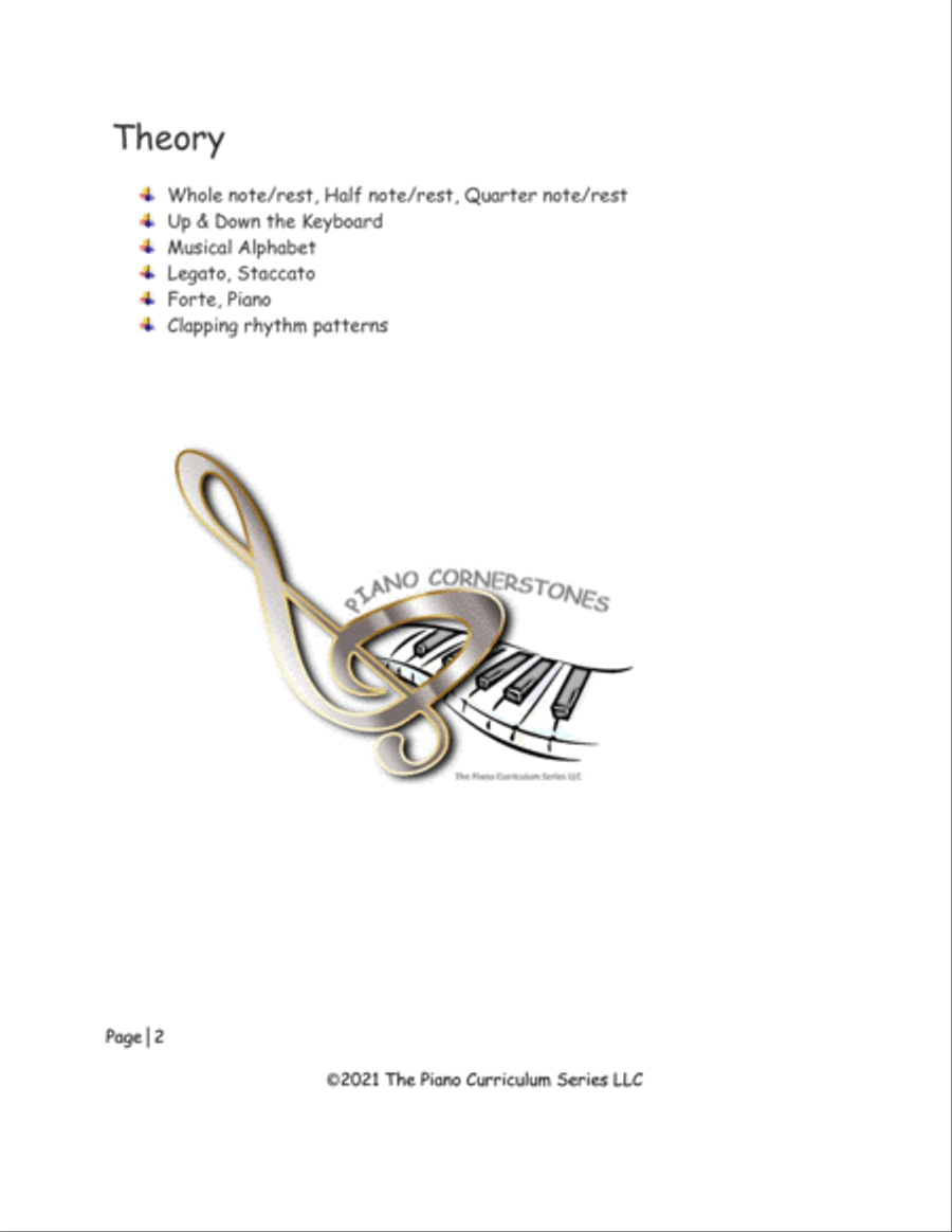 Piano Cornerstones-A Piano Curriculum Piano Method scores gallery preview page 5