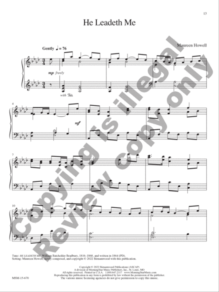 I Sing the Mighty Power of God Piano Solo scores gallery preview page 7