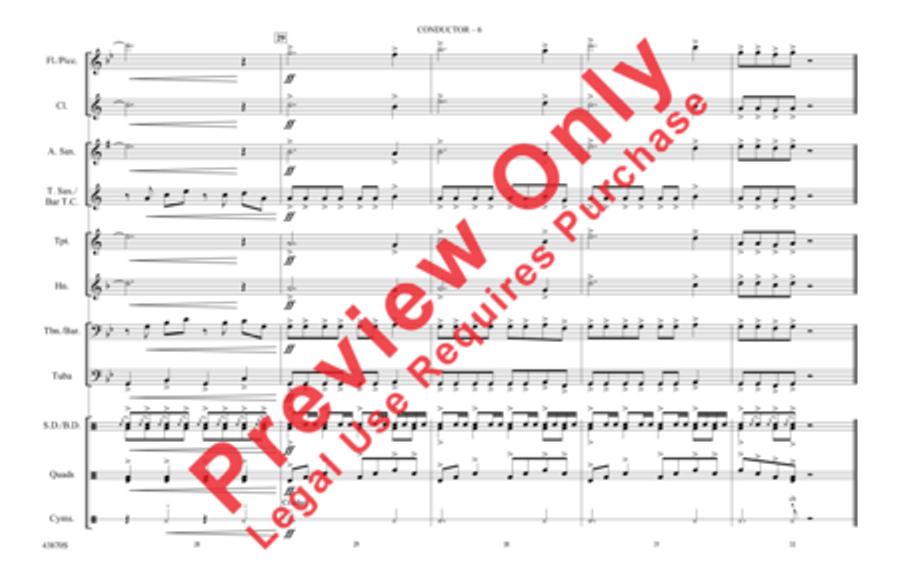 Riders on the Storm Marching Band scores gallery preview page 7