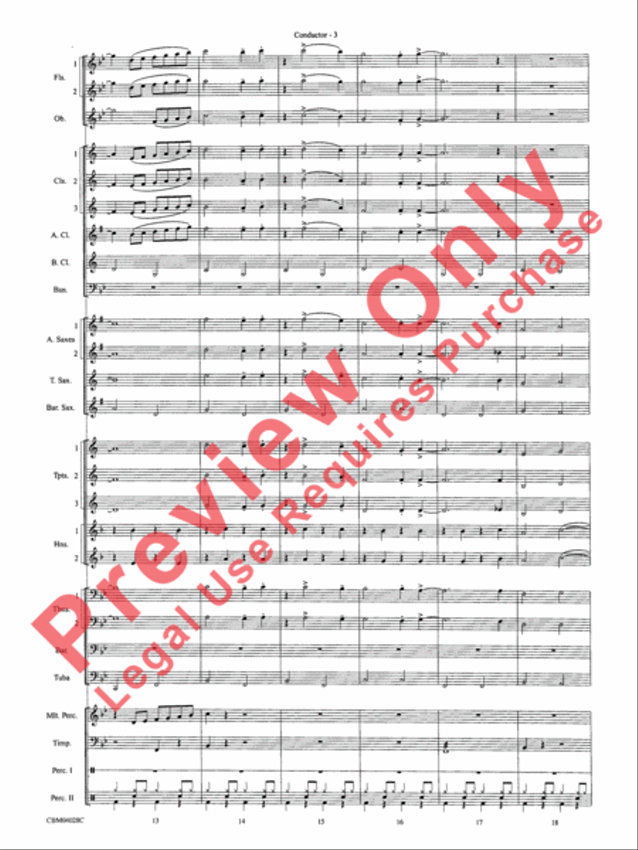 What's Up at the Symphony? Concert Band scores gallery preview page 6
