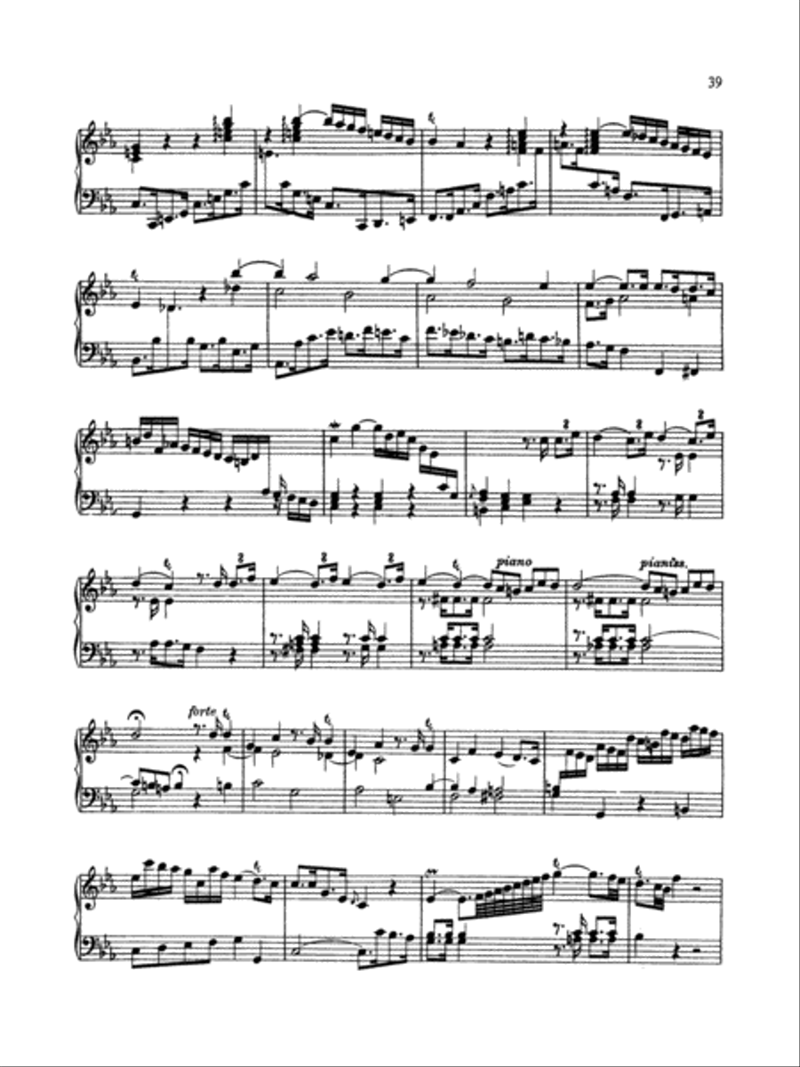 Bach: The Württenburg Sonatas (Complete) Piano Solo scores gallery preview page 3