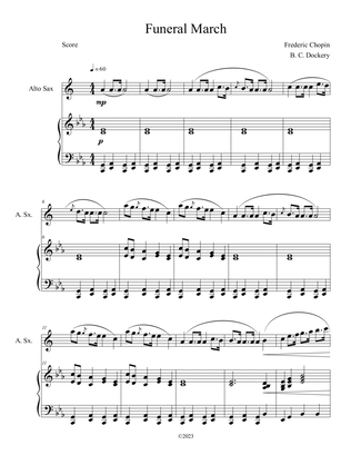 Funeral March (Alto Sax Solo with Piano Accompaniment)