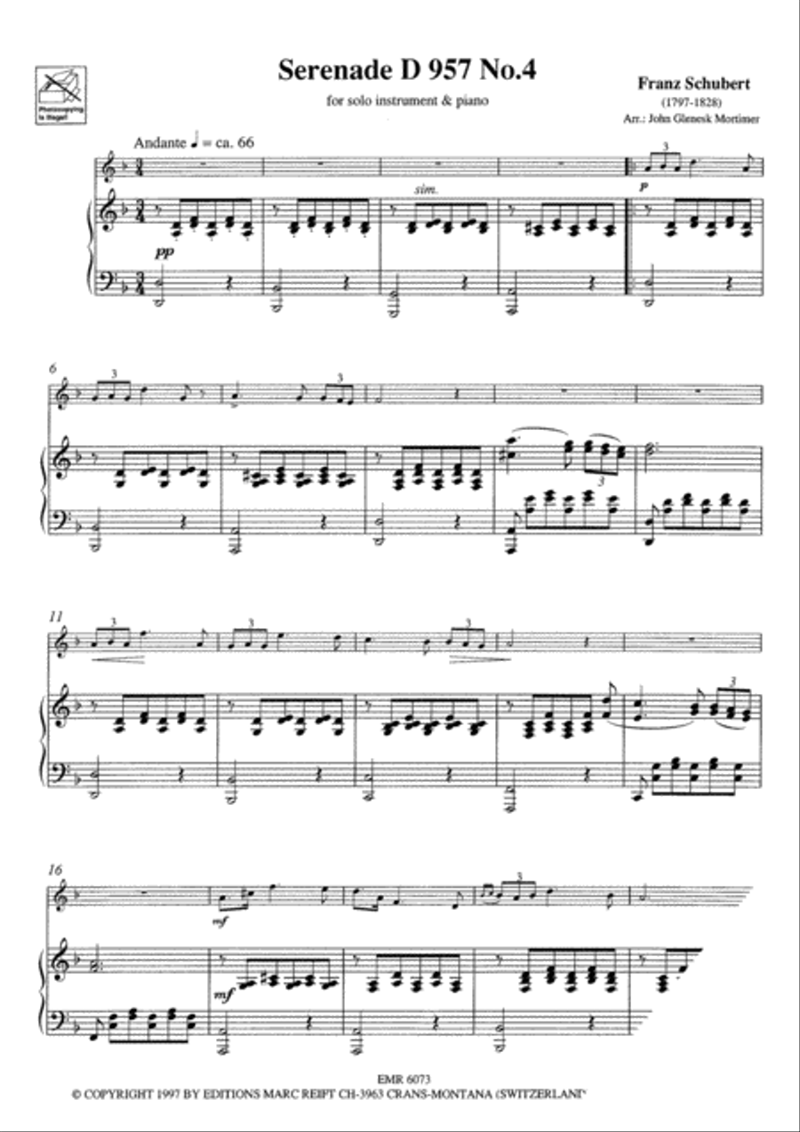 Serenade Cornet scores gallery preview page 4