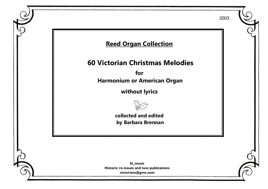 Victorian Christmas Melodies for Harmonium or American Reed Organ