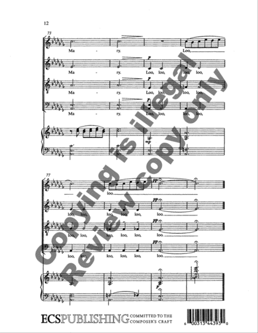 Christmas Trilogy: 2. What Child Is This? 4-Part scores gallery preview page 7