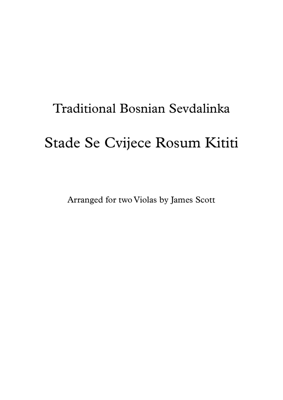 Stade se Cvijece Rosum Kititi String Duet scores gallery preview page 1