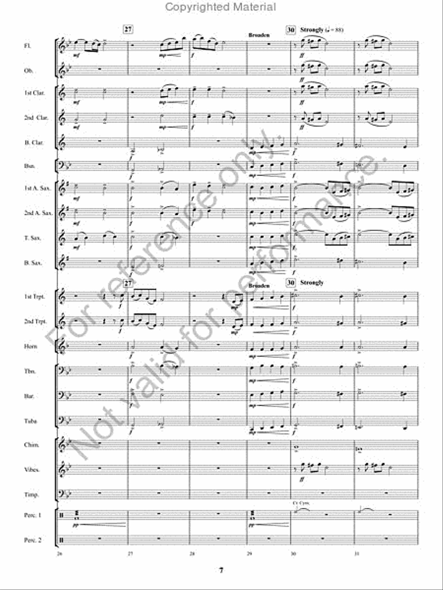 A Spirit Eternal Concert Band scores gallery preview page 6