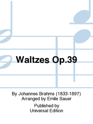 Book cover for Waltzes Op. 39
