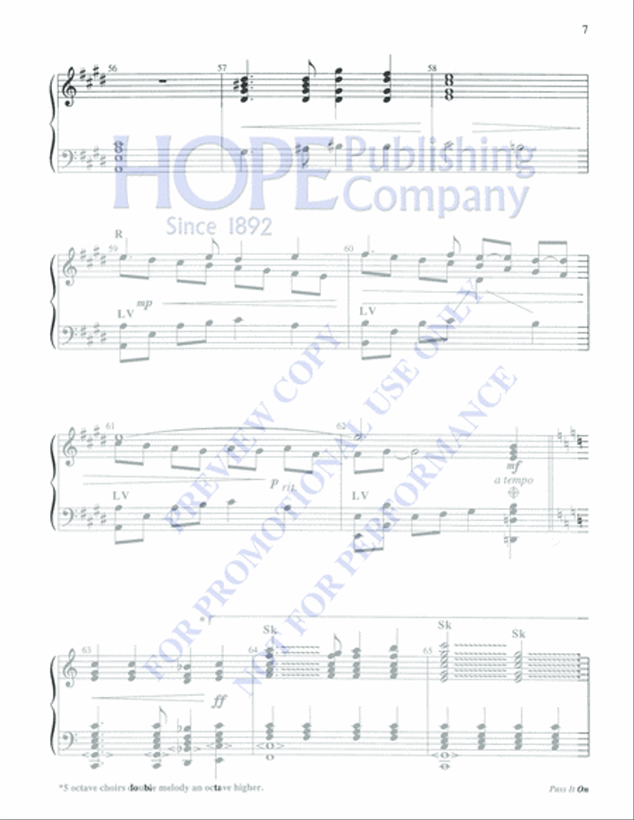 Pass It On 5-Octaves scores gallery preview page 7