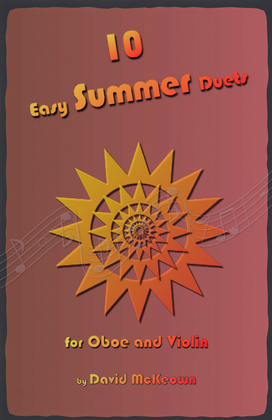 Book cover for 10 Easy Summer Duets for Oboe and Violin