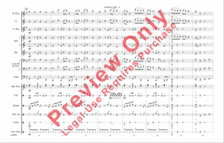 Shape of You Marching Band scores gallery preview page 5