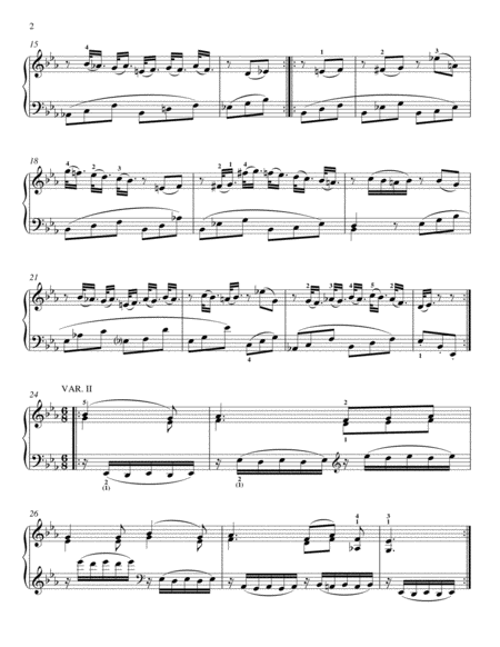 Twelve Variations on La belle Francois, K. 353