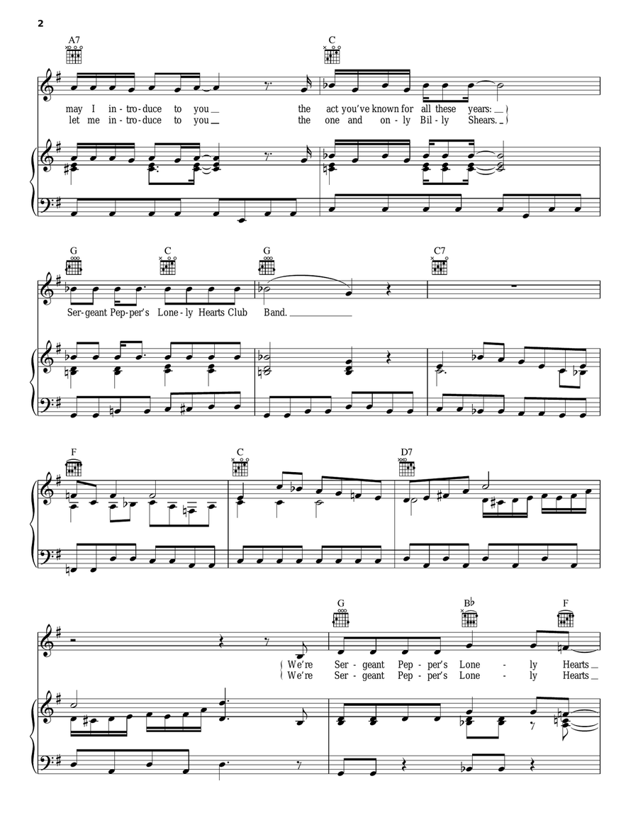 Sgt. Pepper's Lonely Hearts Club Band Acoustic Guitar scores gallery preview page 2