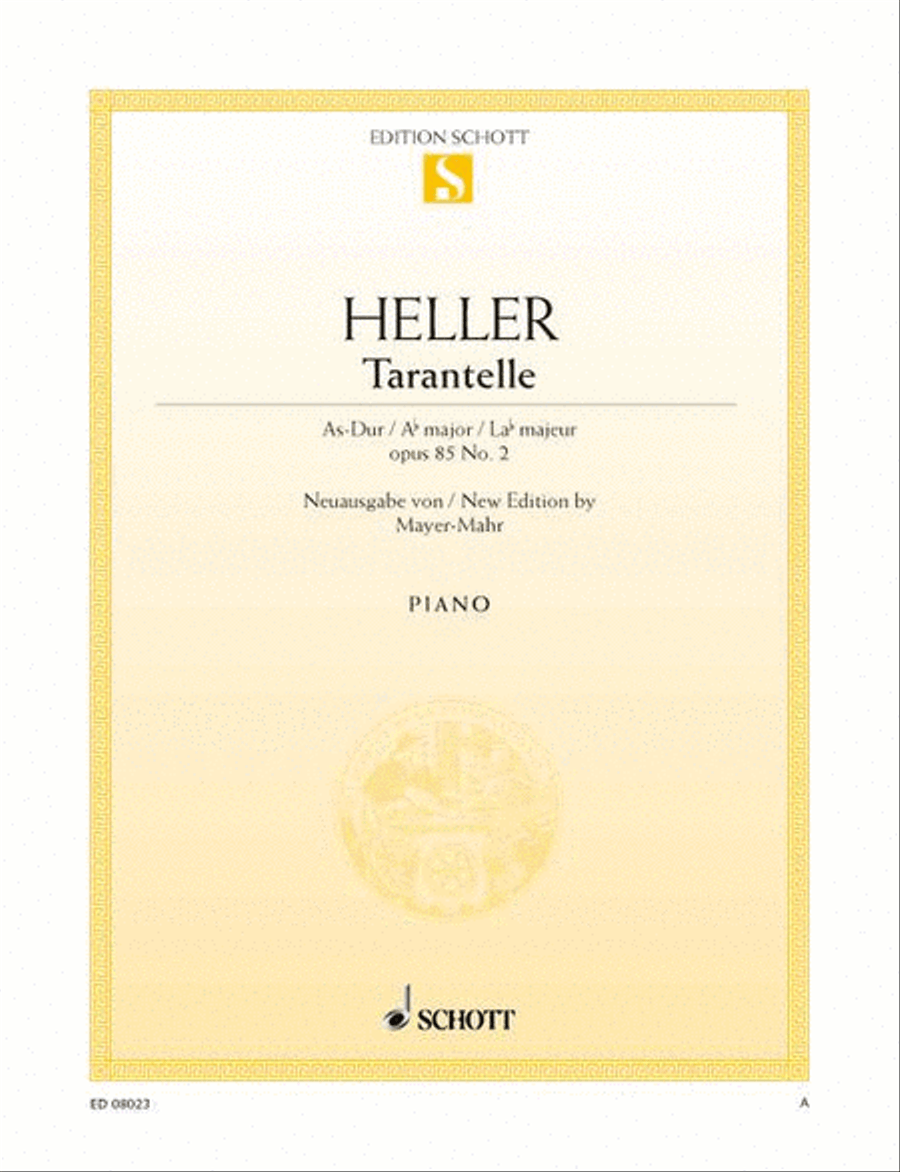 Tarantella A-flat major, Op. 85/2 Piano Solo scores gallery preview page 1