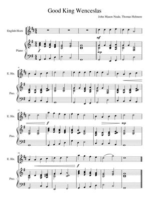 Good King Wenceslas - English Horn and Piano