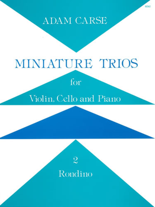 Book cover for Miniature Trios for Violin, Cello and Piano. Rondino