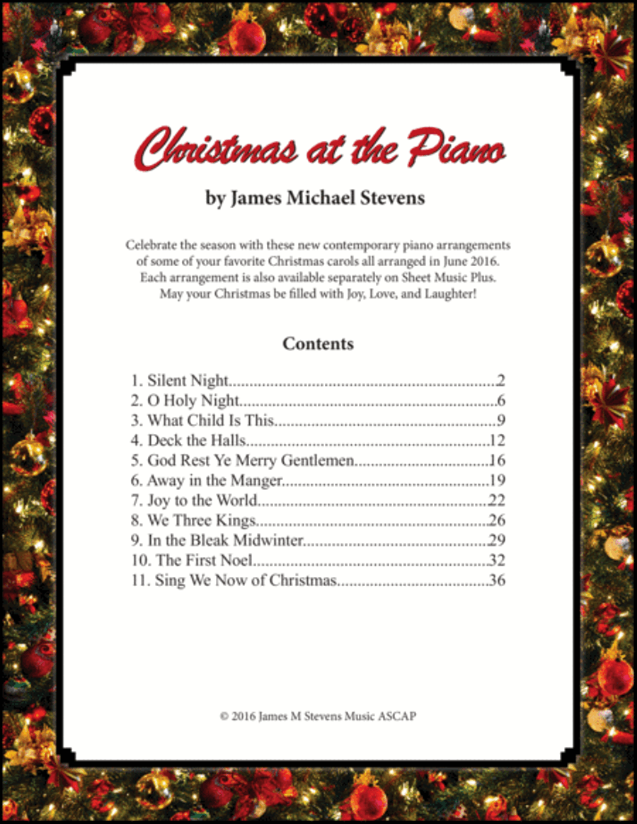 Christmas at the Piano Piano Solo scores gallery preview page 1