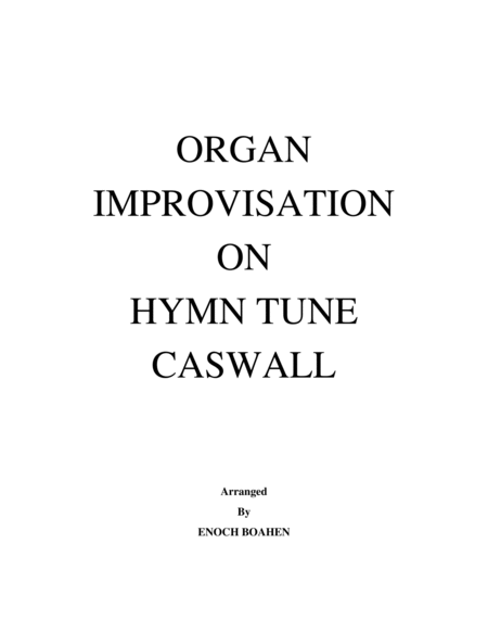 Organ Improvisation on hymn tune Caswall image number null