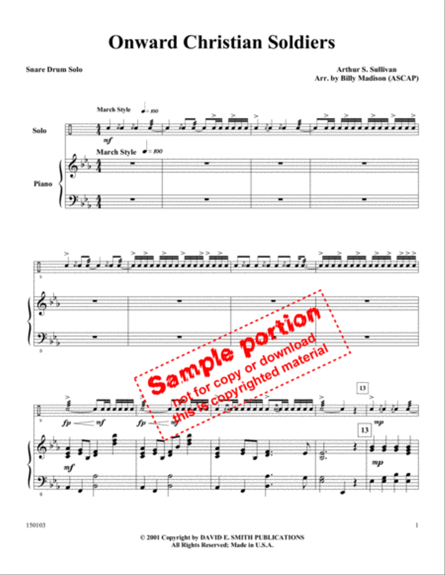 Onward Christian Soldiers Piano Accompaniment scores gallery preview page 2