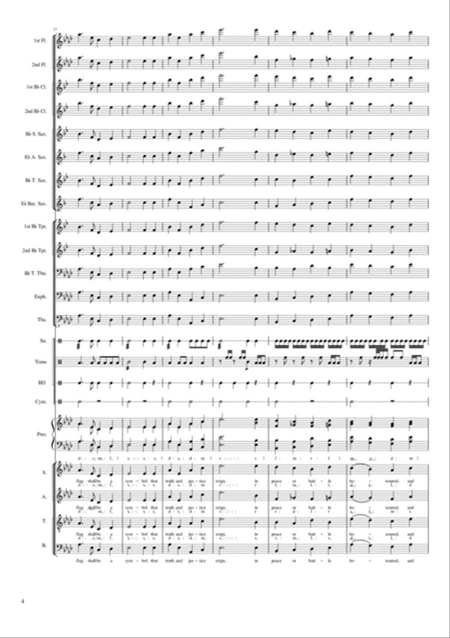 The Nigerian National Anthem School and Community scores gallery preview page 4