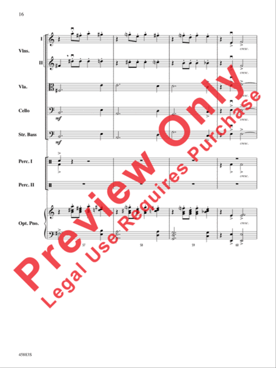 Secret Agent Sugar Plum String Orchestra scores gallery preview page 16