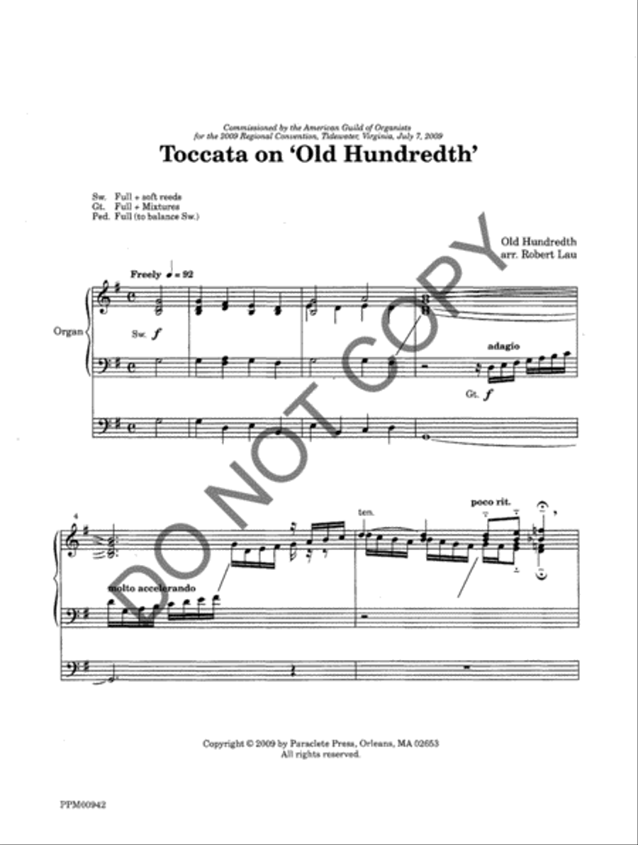 Toccata on 