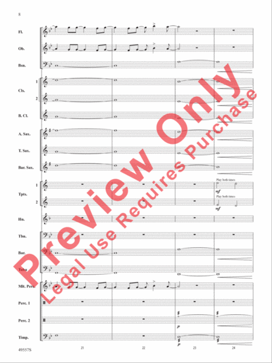 Dance Monkey Dance Monkey Concert Band scores gallery preview page 9