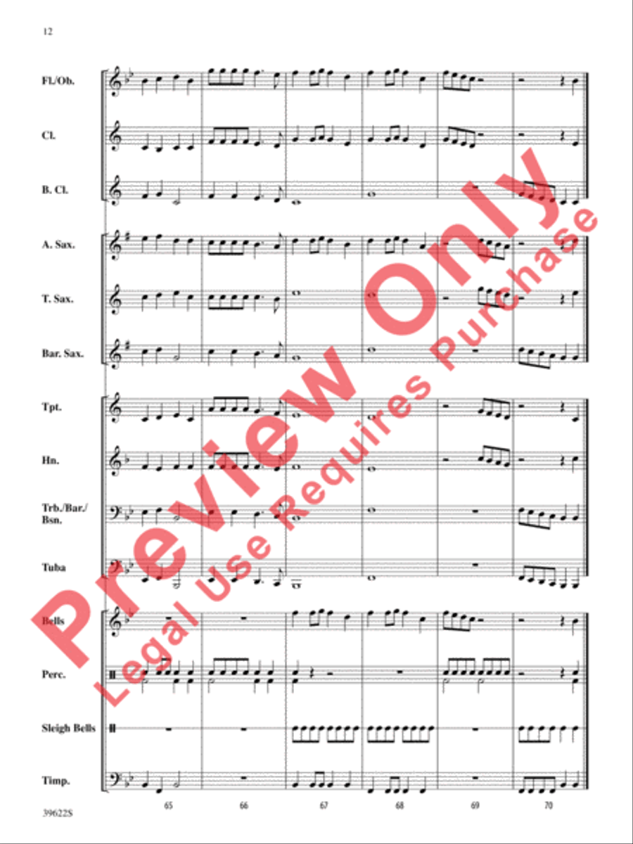 A Winter Trilogy Concert Band scores gallery preview page 13