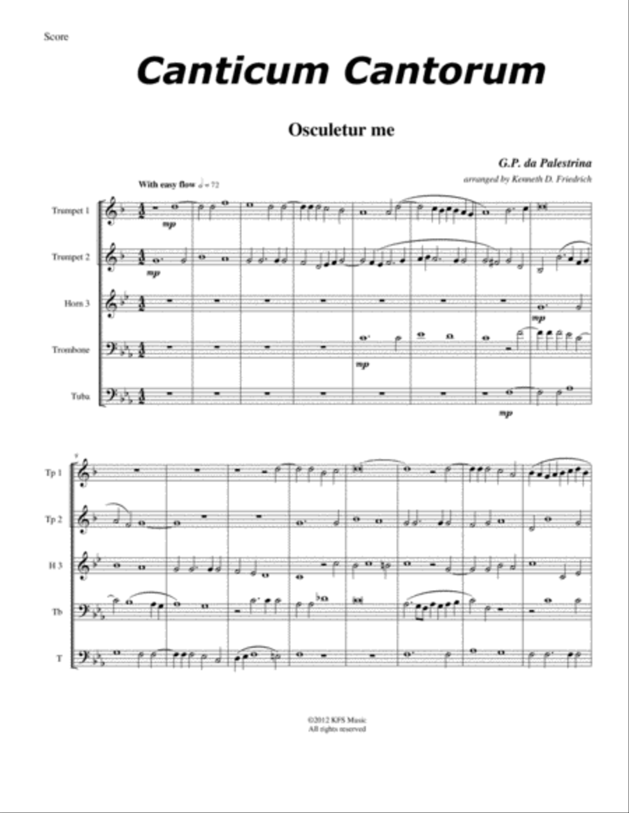 Canticum Cantorum Brass Ensemble scores gallery preview page 2