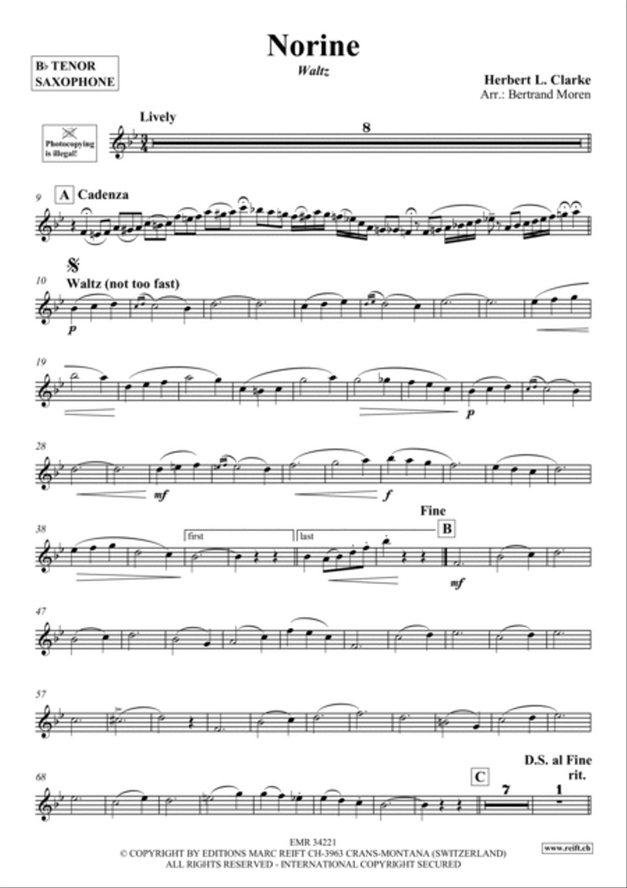 Norine Tenor Saxophone scores gallery preview page 2