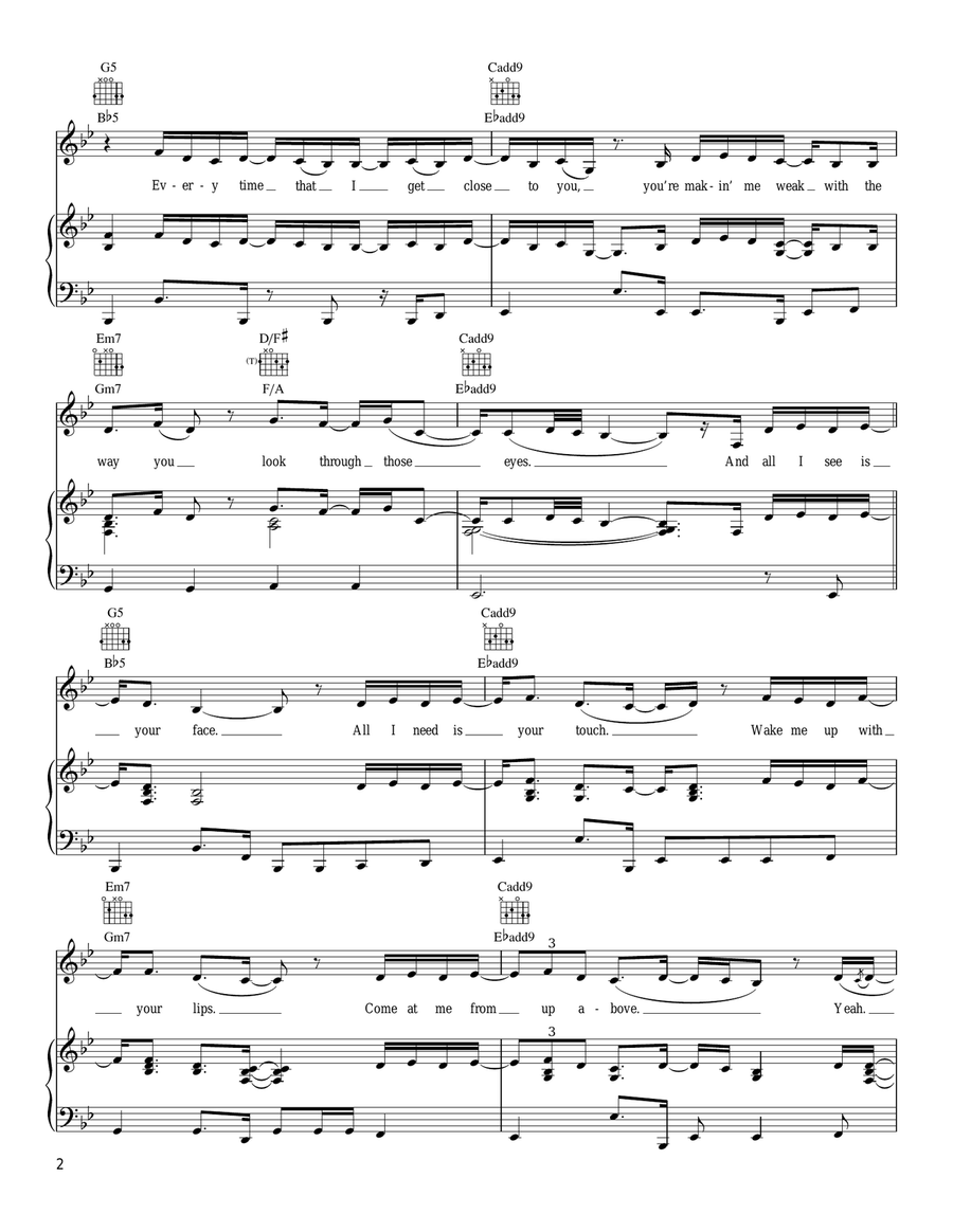 Magic Piano, Vocal, Guitar scores gallery preview page 2