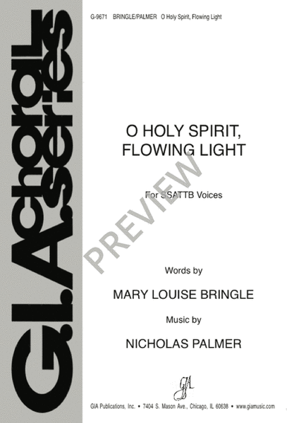 O Holy Spirit, Flowing Light - SSATTB edition