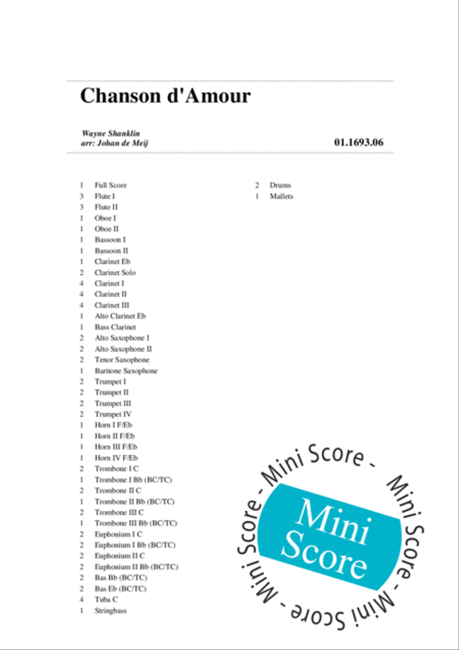 Chanson d'Amour SAT scores gallery preview page 4