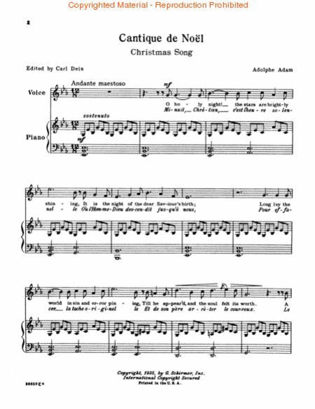 Cantique de Noël (O Holy Night)