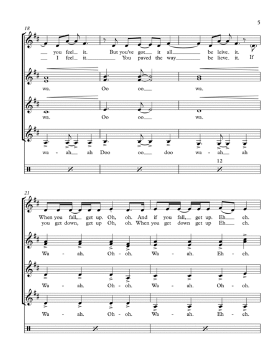 Waka Waka (this Time For Africa) SSA scores gallery preview page 5
