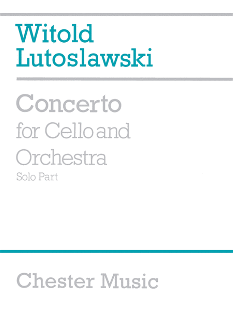 Concerto for Cello and Orchestra