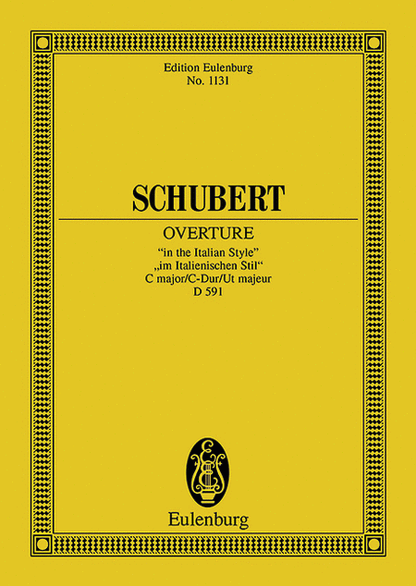 Overture in the Italian Style C Major, D.591