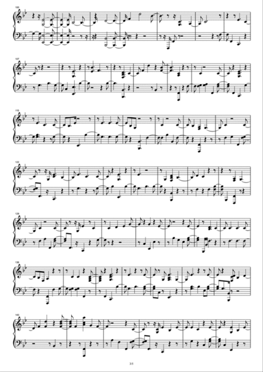 Say Something Piano Solo scores gallery preview page 3