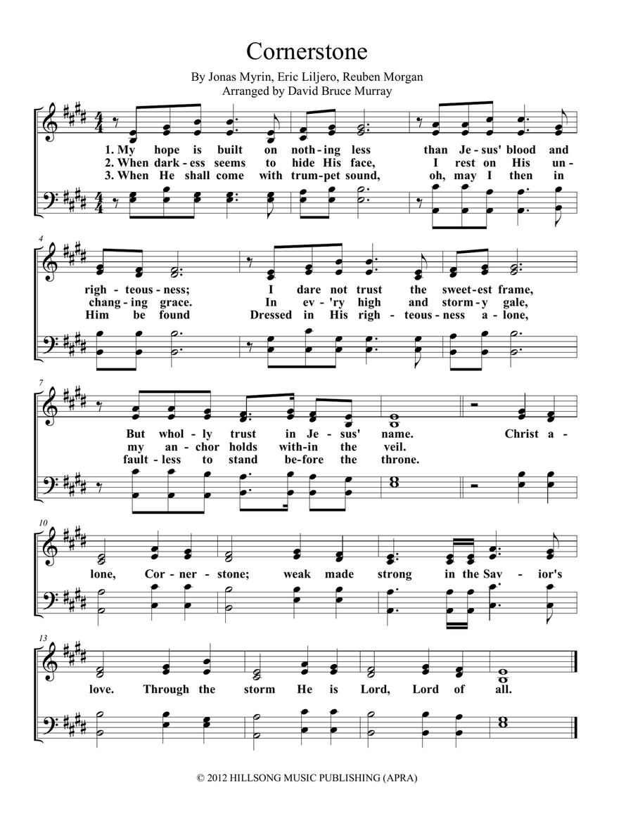 Cornerstone 4-Part scores gallery preview page 1